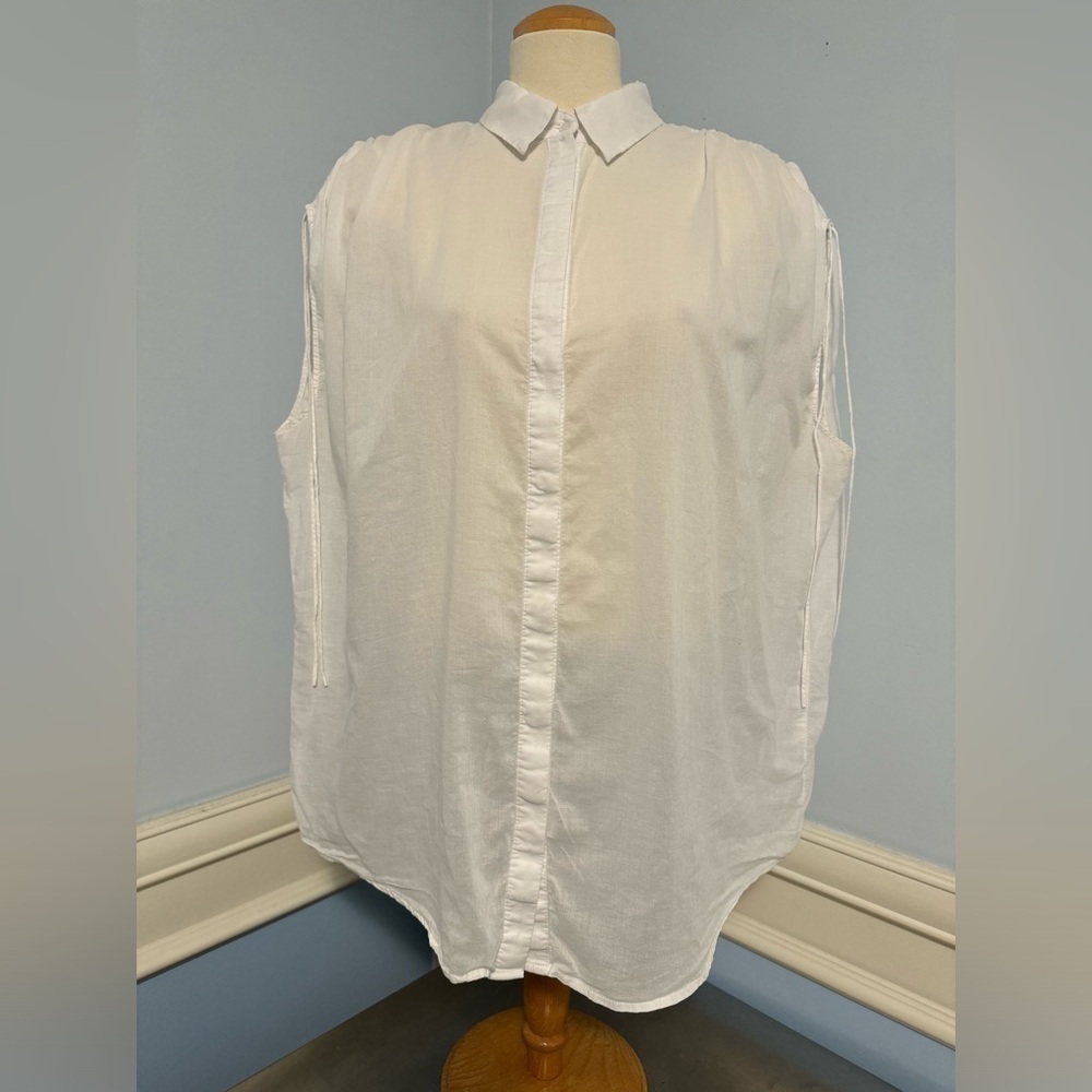 H&M - oversized sleeveless sheer tunic blouse